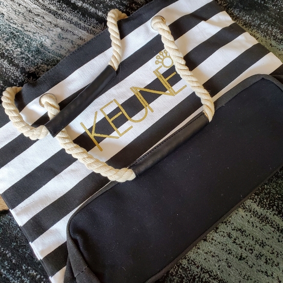 KEUNE Striped Rope Tote - 19" x 13 1/2" (NWT) - Picture 4 of 8
